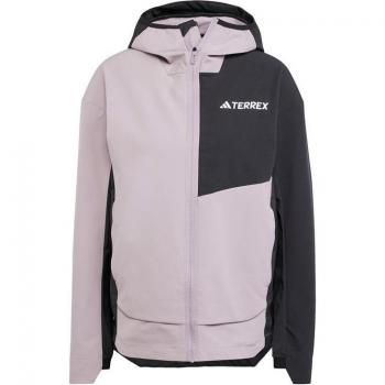 Chaqueta de montaña adidas Terrex Multi Softshell mujer lila, impermeable, talla S