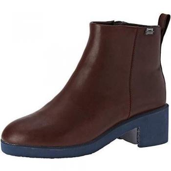 CAMPER Wonder Women's Ankle Boots - Burgundy, Size 42, Smooth Leather