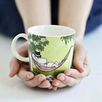Arabia Moomin - Taza de porcelana (0,3 L), diseño con texto Relaxing