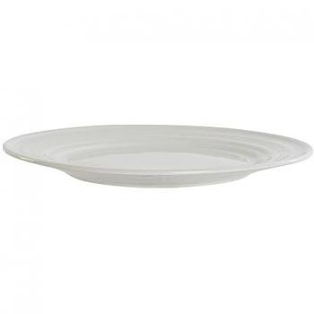 Plato Llano DKD Home Decor Blanco Porcelana 27 x 27 x 2 cm
