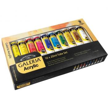 Winsor & Newton Galeria - Set de 10 tubos de 20 ml de acrílicos
