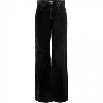 Only Hope Ex High Waist Wide Leg Black Denim Jeans for Women 31/34
