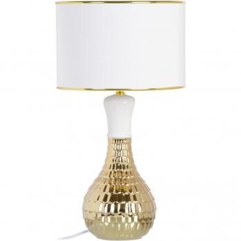 Lámpara de mesa Cerámica Blanco Dorado 60 W 220-240 V 32 x 32 x 45,5 cm