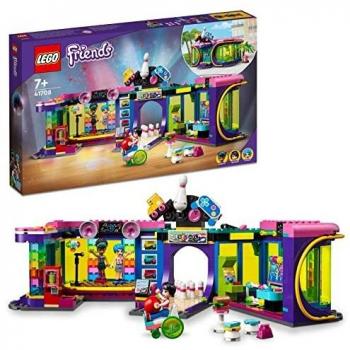 LEGO Friends 41708 Salón Recreativo Roller Disco Set de Construcción con Bolera y Arcade, Incluye Mini Muñecas