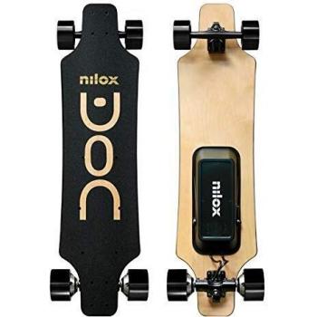 Nilox 30NXSKMOLO001 Skate Eléctrico, Unisex Adulto, Negro, 90 x 13 x 23