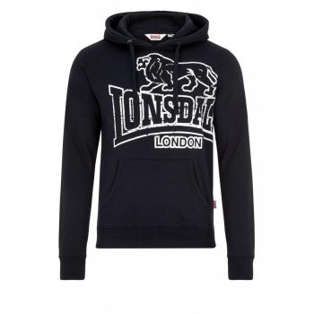 Lonsdale London Tadley Black Hoodie for Men - Size M to 3XL