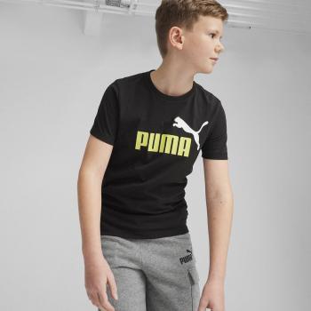 Camiseta Puma Essentials+ 2 Colour Infantil Negro