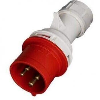 Evila - Clavija cetac 3 polos+tierra 32a 380-415v ip44 rojo