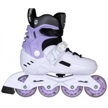 Powerslide Patines En Línea Junior Khaan Nxt Adjustable con ajuste de tamaño, ruedas de 70 mm, rodamientos ABEC 5, bota acolchada y diseño ligero