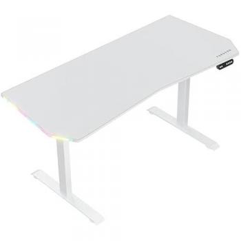 Mesa de Escritorio Regulable en Altura Forgeon Battleground 160x70cm RGB Blanca