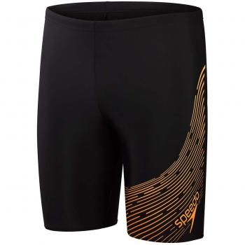 Bañador de hombre de natación Speedo Medley Logo Jammer negro naranja - Talla 34