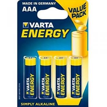 VARTA Energy - 1 Pack de 4 pilas alcalinas AAA