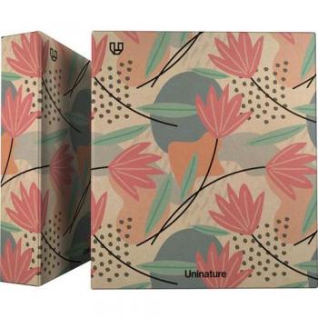 Carpeta de anillas A4 forrada 4 anillas 40mm Uninature flores