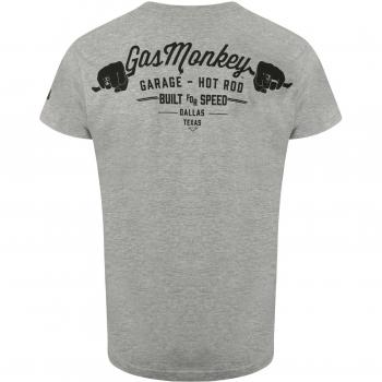 Gas Monkey Garage T-Shirt Hands, Farbe:Grey Melange;Größe:S