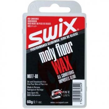 Swix - SWIX - Entretien Ski - FART DE BASE FLUORE MOLY MB77 60g Noir
