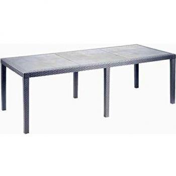 Ipaeprogarden mesa de jardin extensible de polipropilenozmodelo queen