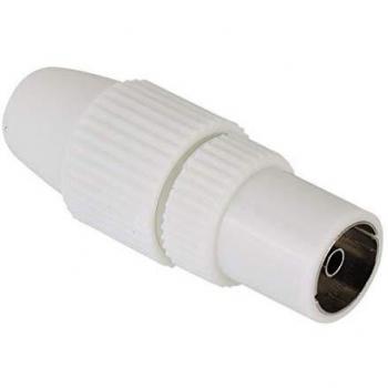 Acoplador de Antena Hama Koaxial con Fijación Clip