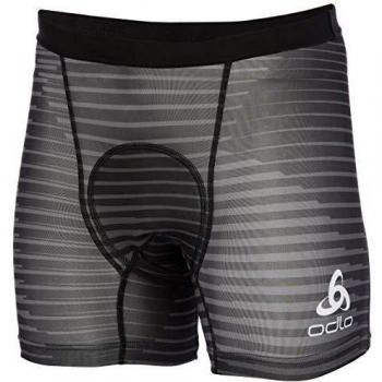 Odlo Bóxer BL Bottom Summer Splash para Hombre, Color Negro y Gris Grafito, Talla L