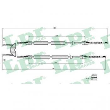 Cable de freno de mano LPR C0537B