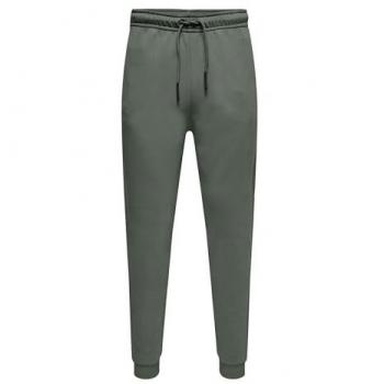 Only & Sons Onsceres Pantalón Chándal Algodón Hombre Verde Cintura Elástica