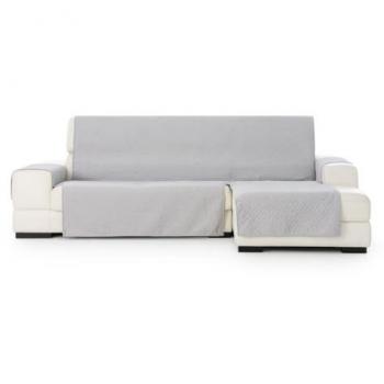 Funda para chaise longue de brazo corto derecho Eysa SILVER Gris claro 100 x 110 x 290 cm