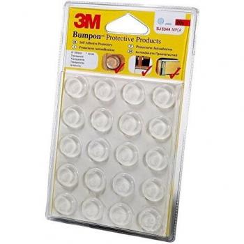 Tope protector adhesivo sj5344tb transparente 20pz de 3m