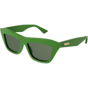 Bottega Veneta BV1121S Col. 005 Unisex Square Green Sunglasses, Size: 55 MM