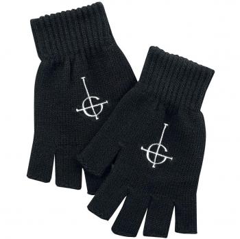Ghost Logo Guantes sin Dedos Negro