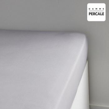 Sábana Bajera Ajustable TODAY Percale Gris Claro 140 x 200 cm
