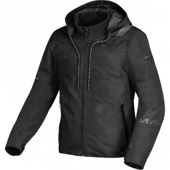 Macna Chaqueta de Moto con Capucha Racoon Negra