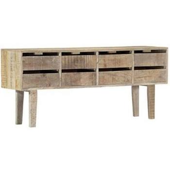 vidaXL Sideboard 140x30x60 cm Solid Mango Wood