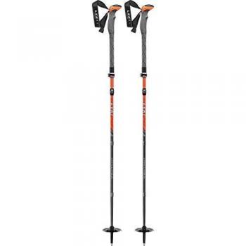 LEKI Bastones de Viaje Unisex para Adultos, Color Blanco, Naranja y Gris, Talla única