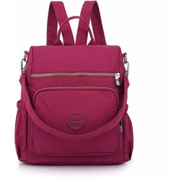 JOSEKO Mujer Mochila Casual para Mujer de Nailon Multi-función Anti-Robo Bolso de Hombro Impermeable