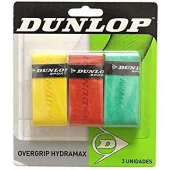 DUNLOP OVERGRIP Hydramax 3 UNID AMAR Naranja Verde
