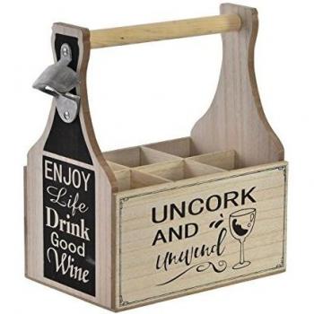 Item Frases Botellero, Madera, Beige, 27.0x15.0x26.0 cm