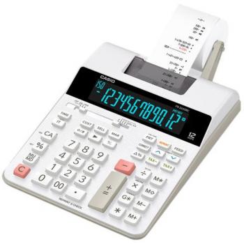 Calculadora de papel Casio FR-2650RC con impresora, pantalla LCD, funciones de cálculo avanzadas, impresión en papel térmico y capacidad para realizar operaciones financieras