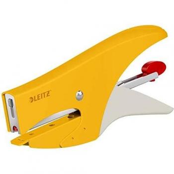 Grapadora Leitz Cosy, capacidad 15 hojas, incluye 1000 grapas, color amarillo