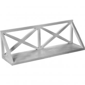 Belssia Estante, Roble, Blanco Lavado, 70x23x20 cm