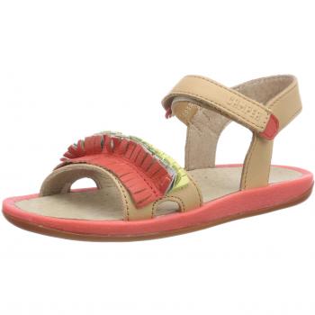CAMPER TWS Kids, Sandalia con Pulsera para Niñas, Mehrfarbig
