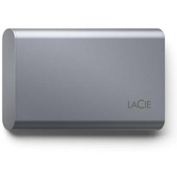 LaCie Mobile SSD Seguro 2TB - SSD Externo Portátil con Tecnología Thunderbolt y USB Tipo-C 3.2 Gen 2 (Gris)