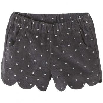 VERTBAUDET Short niña de Pana Gris Oscuro Estampado 2-3 Anos, 94CM