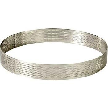 Lacor - 68554 - Molde Aro Redondo Perforado 24x3,5cm Inox.