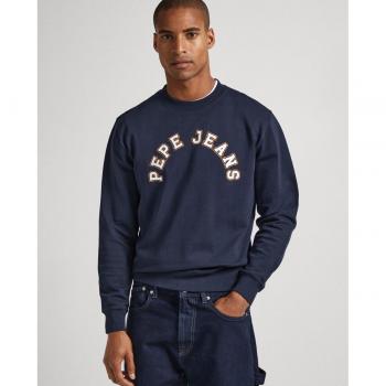 Sudadera Pepe Jeans Westend PM582524-594 para Hombre, Azul Marino con Logo Estampado