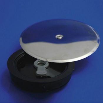 Tapa Expansiva de PVC para Bote Sifónico T-89 100 110 con Cierre Inoxidable
