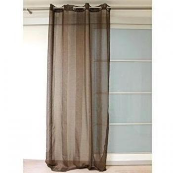Visillo con anillas integradas COSY chocolate