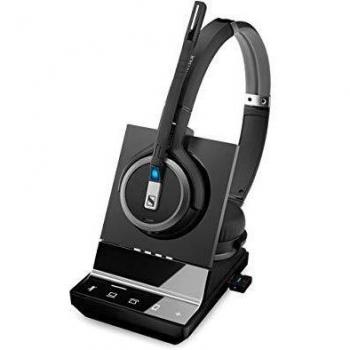 Auriculares Inalámbricos EPOS IMPACT SDW 5066 con tecnología DECT, diseño supraaural, micrófono con cancelación de ruido, rango de hasta 180 metros, tiempo de conversación de hasta 12 horas