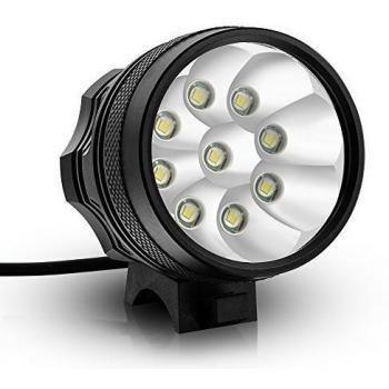Kingtop 15000LM 9x CREE XM-L T6 LED Linterna Frontal Lámpara Antorcha Faro de Bicicleta