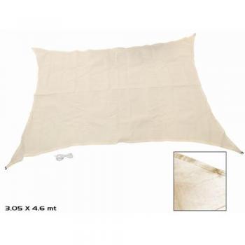 Parasol Rectangular Poliéster Crema 3.05 x 4.6 Metros