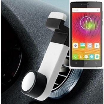 Smartphone universal Holder Holder / Car montaje / parabrisas para el Cubot S600. blanco. Titular de teléfono de la rejilla de ventilación se puede utilizar con los teléfonos inteligentes y las tabletas de 5.2 cm - 9,4 cm de ancho. Titular Smartphone v