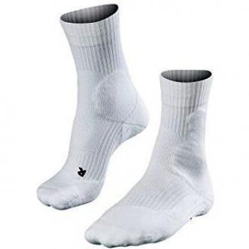 Falke TE2 Calcetines de Tenis para Hombre - Blanco, Talla 46-48, Antiblasas y Ergonómicos